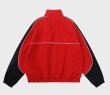 画像5: color matching star logo jacket baseball jacket stadium jacket baseball uniform jacket blouson  ユニセックス 男女兼用ビッグスターウインドブレーカースタジアムジャンパー スタジャン MA-1 ボンバー ジャケット ブルゾン (5)