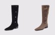 画像3: Woman's Western heap boots Cowboy  Long Boots Ladies FrenchBoots　サイドボタン付きウエスタンレザーヒープブーツロングブーツ (3)
