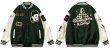画像2: chess embroidery baseball jacket stadium jacket baseball uniform jacket blouson  ユニセックス 男女兼用チェス刺繍スタジアムジャンパー スタジャン MA-1 ボンバー ジャケット ブルゾン (2)