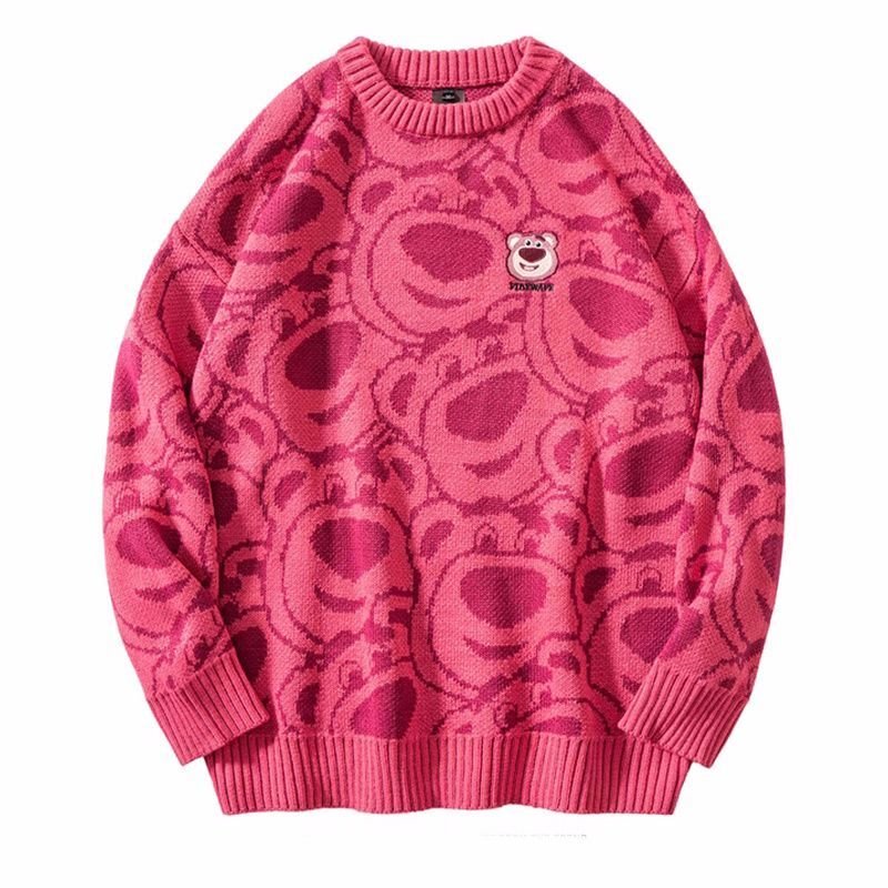画像4: unisex lotso braid sweater pullover round neck long-sleeved 　ユニセックス男女兼用 ロッツォ編み込み セータープルオーバプルオーバー セーター (4)