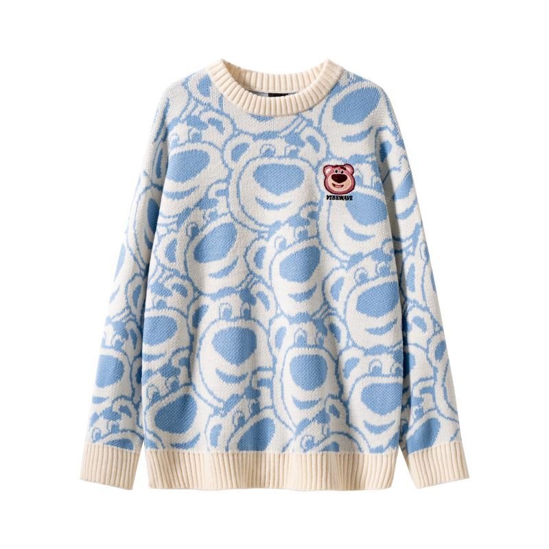 画像6: unisex lotso braid sweater pullover round neck long-sleeved 　ユニセックス男女兼用 ロッツォ編み込み セータープルオーバプルオーバー セーター (6)