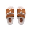 画像13: fashionable soft-soled H slippers plush slippers Sandals 　ファーモコモコHベルトサンダルスリッパ (13)