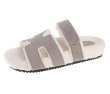 画像8: fashionable soft-soled H slippers plush slippers Sandals 　ファーモコモコHベルトサンダルスリッパ (8)