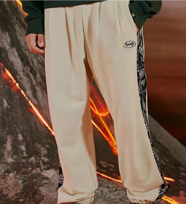 画像3: Side Bandana Paisley Tape Sweat Pant Jogger Pant ユニセックス 男女兼用 サイド バンダナ ペイズリー柄テープ スウェット パンツ ジョガー (3)