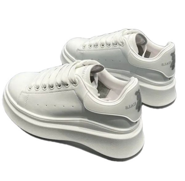 画像1: Unisex kaws leather Lace Up Sneakers  Shoes  ユニセックス 男女兼用カウズレザーレースアップスニーカー (1)