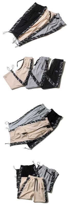 画像4: Side Bandana Paisley Tape Sweat Pant Jogger Pant ユニセックス 男女兼用 サイド バンダナ ペイズリー柄テープ スウェット パンツ ジョガー (4)
