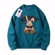 画像9: unisex Monogram Rabbit Sweat Pullover  round neck long-sleeved 　ユニセックス男女兼用 モノグラムラビットスエットプルオーバートレーナー (9)