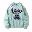 画像7: unisex Monogram Rabbit Sweat Pullover  round neck long-sleeved 　ユニセックス男女兼用 モノグラムラビットスエットプルオーバートレーナー (7)