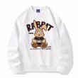 画像3: unisex Monogram Rabbit Sweat Pullover  round neck long-sleeved 　ユニセックス男女兼用 モノグラムラビットスエットプルオーバートレーナー (3)