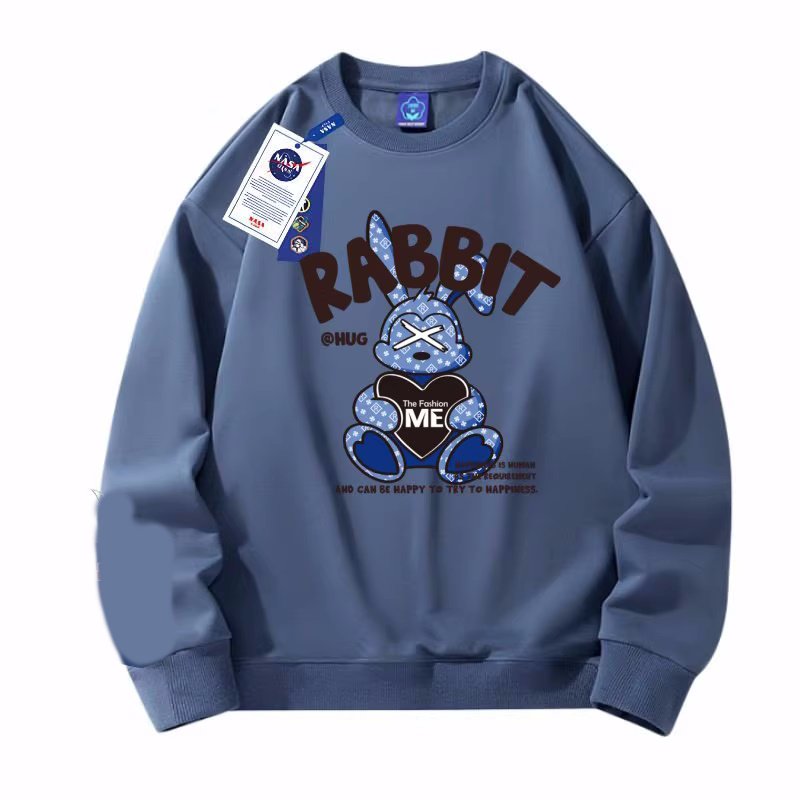 画像6: unisex Monogram Rabbit Sweat Pullover  round neck long-sleeved  ユニセックス男女兼用 モノグラムラビットスエットプルオーバートレーナー (6)