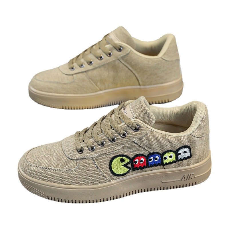 Pacman denim lace up sneakers Shoes ユニセックス 男女兼用