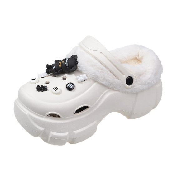 画像1: Kaws Bear Charms Plat Form Sandal with Liner 厚底　カウズベアチャーム付き　プラットフォーム　サンダル　ライナー付き (1)