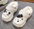 画像2: Kaws Bear Charms Plat Form Sandal with Liner 厚底　カウズベアチャーム付き　プラットフォーム　サンダル　ライナー付き (2)