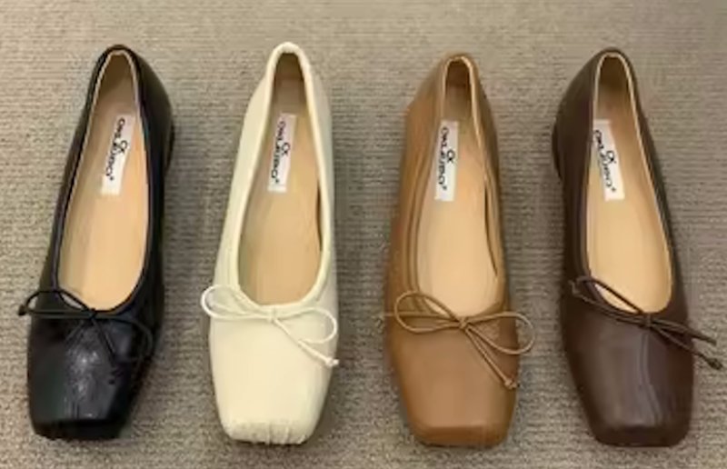 画像7: women's square toe flat shoe pumps スクエアトゥ フラットシューズパンプスバレーシューズ (7)