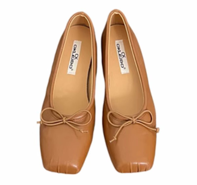 画像10: women's square toe flat shoe pumps スクエアトゥ フラットシューズパンプスバレーシューズ (10)