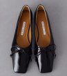 画像2: women's square toe flat shoe pumps　スクエアトゥ フラットシューズパンプスバレーシューズ (2)