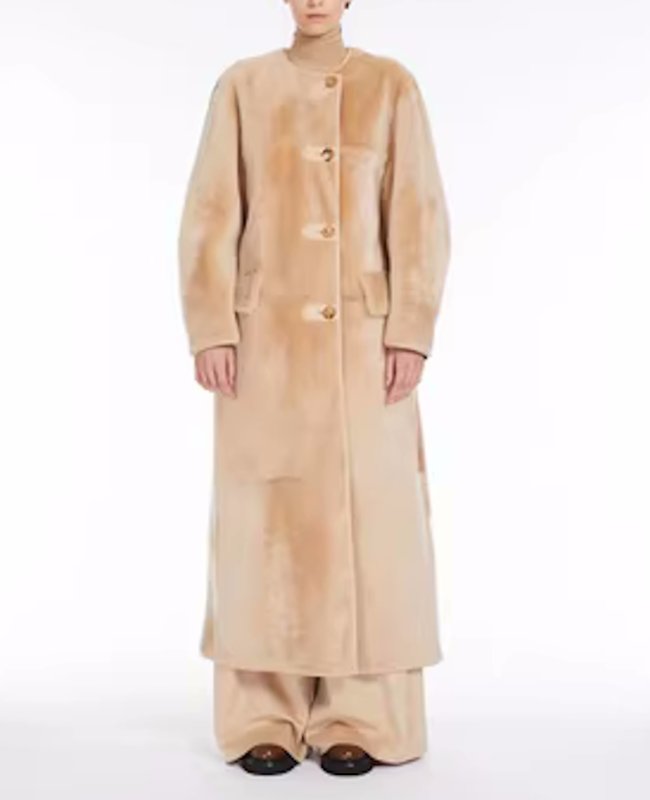 画像3: merino sheep fur all-in-one fur coats Jacket　シープスキンオールインワンロング コート ジャケット (3)