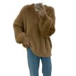 画像9: Fluffy round neck pullover sweater　ユニセックス男女兼用モコモコラウンドネックプルオーバーセーター (9)