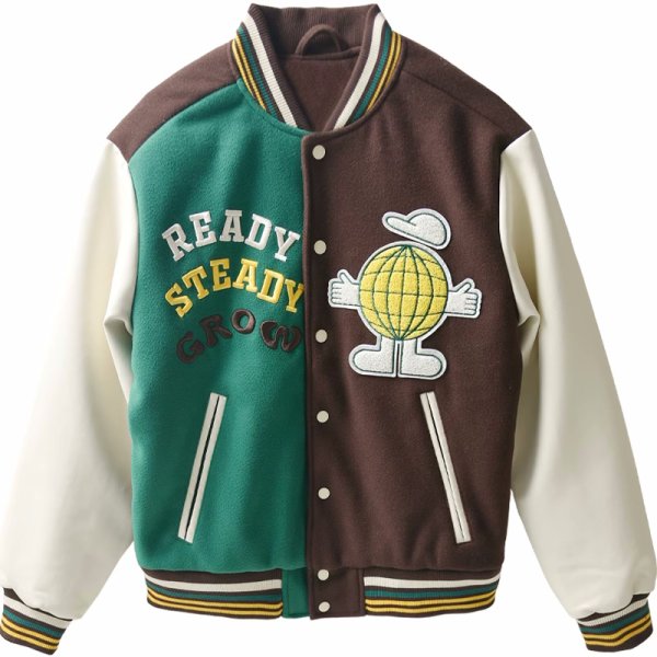 画像1: Polish embroidery baseball jacket stadium jacket baseball uniform jacket blouson  ユニセックス 男女兼用ポーランド刺繍スタジアムジャンパー スタジャン MA-1 ボンバー ジャケット ブルゾン (1)