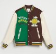 画像4: Polish embroidery baseball jacket stadium jacket baseball uniform jacket blouson  ユニセックス 男女兼用ポーランド刺繍スタジアムジャンパー スタジャン MA-1 ボンバー ジャケット ブルゾン (4)