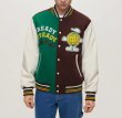 画像2: Polish embroidery baseball jacket stadium jacket baseball uniform jacket blouson  ユニセックス 男女兼用ポーランド刺繍スタジアムジャンパー スタジャン MA-1 ボンバー ジャケット ブルゾン (2)