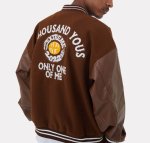 画像5: MADEEXTREME logo embroidery baseball jacket stadium jacket baseball uniform jacket blouson  ユニセックス 男女兼用MADEEXTREME ロゴ刺繍スタジアムジャンパー スタジャン MA-1 ボンバー ジャケット ブルゾン (5)