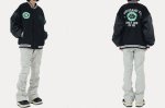 画像11: MADEEXTREME logo embroidery baseball jacket stadium jacket baseball uniform jacket blouson  ユニセックス 男女兼用MADEEXTREME ロゴ刺繍スタジアムジャンパー スタジャン MA-1 ボンバー ジャケット ブルゾン (11)
