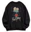 画像1: Unisex surprised frog print Sweat Shirt 男女兼用びっくりカエルプリントロゴスウェットシャツトレーナー (1)