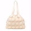 画像2: Weekender Aperture Quilted Tote Shoulder Drawstring Bag Handbag 　Weekender絞りキルティングトートショルダー巾着バッグ (2)