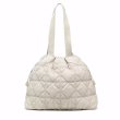 画像3: Weekender Aperture Quilted Tote Shoulder Drawstring Bag Handbag 　Weekender絞りキルティングトートショルダー巾着バッグ (3)