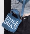 画像9: gentlewoman logo denim tote shoulder bag Handbag 　ユニセックス男女兼用gentlewomanロゴデニム２WAYトートショルダーバッグ (9)