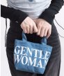 画像8: gentlewoman logo denim tote shoulder bag Handbag 　ユニセックス男女兼用gentlewomanロゴデニム２WAYトートショルダーバッグ (8)