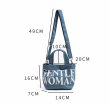 画像6: gentlewoman logo denim tote shoulder bag Handbag 　ユニセックス男女兼用gentlewomanロゴデニム２WAYトートショルダーバッグ (6)