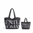 画像2: gentlewoman logo down bubble tote shoulder bag Handbag 　ユニセックス男女兼用gentlewomanロゴダウンバブルトートショルダーバッグ (2)