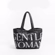 画像4: gentlewoman logo down bubble tote shoulder bag Handbag 　ユニセックス男女兼用gentlewomanロゴダウンバブルトートショルダーバッグ (4)
