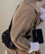 画像10: crossbody shoulder under arm motorcycle dumpling bag Handbag 　クロスボディショルダーアンダーアームモーターサイクルダンプリングバッグ (10)