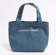 画像3: gentlewoman logo denim tote shoulder bag Handbag 　ユニセックス男女兼用gentlewomanロゴデニム２WAYトートショルダーバッグ (3)