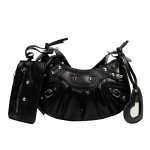 画像14: SALE セール crossbody shoulder under arm motorcycle dumpling bag Handbag 　クロスボディショルダーアンダーアームモーターサイクルダンプリングバッグ (14)
