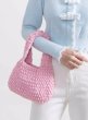 画像9: Plush Cotton Knitted Handbag tote Wrist bag　ユニセックス男女兼用ニットハンドメイドトートリストバッグ (9)