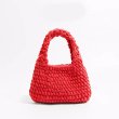 画像7: Plush Cotton Knitted Handbag tote Wrist bag　ユニセックス男女兼用ニットハンドメイドトートリストバッグ (7)