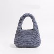 画像3: Plush Cotton Knitted Handbag tote Wrist bag　ユニセックス男女兼用ニットハンドメイドトートリストバッグ (3)