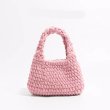 画像11: Plush Cotton Knitted Handbag tote Wrist bag　ユニセックス男女兼用ニットハンドメイドトートリストバッグ (11)