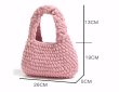画像18: Plush Cotton Knitted Handbag tote Wrist bag　ユニセックス男女兼用ニットハンドメイドトートリストバッグ (18)