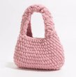 画像13: Plush Cotton Knitted Handbag tote Wrist bag　ユニセックス男女兼用ニットハンドメイドトートリストバッグ (13)