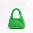 画像6: Plush Cotton Knitted Handbag tote Wrist bag　ユニセックス男女兼用ニットハンドメイドトートリストバッグ (6)