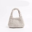 画像4: Plush Cotton Knitted Handbag tote Wrist bag　ユニセックス男女兼用ニットハンドメイドトートリストバッグ (4)
