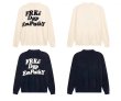 画像5: Mink velvet letter print sweater round neck pullover sweater　ユニセックス男女兼用ミンクベルベットレタープリントセーターラウンドネックプルオーバーセーター (5)