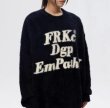 画像10: Mink velvet letter print sweater round neck pullover sweater　ユニセックス男女兼用ミンクベルベットレタープリントセーターラウンドネックプルオーバーセーター (10)