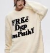 画像9: Mink velvet letter print sweater round neck pullover sweater　ユニセックス男女兼用ミンクベルベットレタープリントセーターラウンドネックプルオーバーセーター (9)