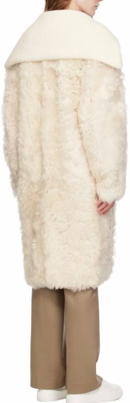 画像4: effortless elegance long lapel fur coats Jacket　シープスキンエフォートレスエレガンスロングラペルファーコート  ジャケット (4)